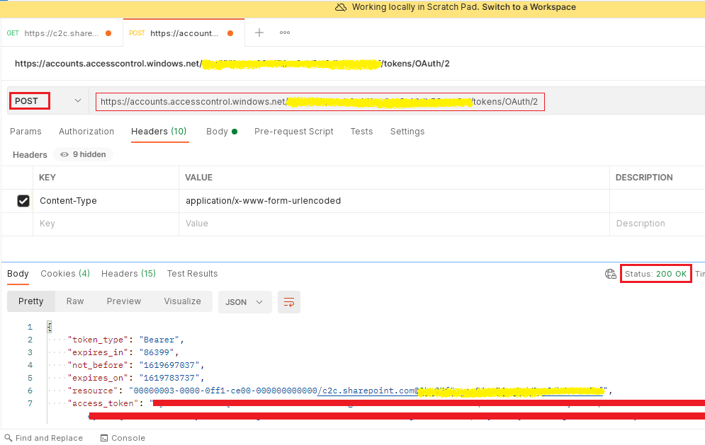How to access SharePoint Online data using Postman REST API and